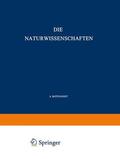 Butenandt / Pahlen / Debye |  Die Naturwissenschaften | Buch |  Sack Fachmedien