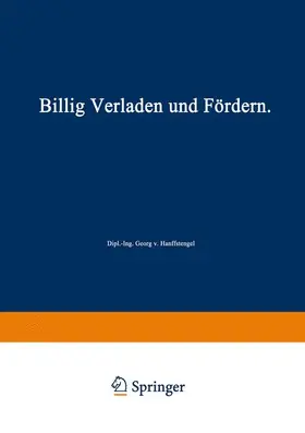 Hanffstengel |  Billig Verladen und Fördern | Buch |  Sack Fachmedien