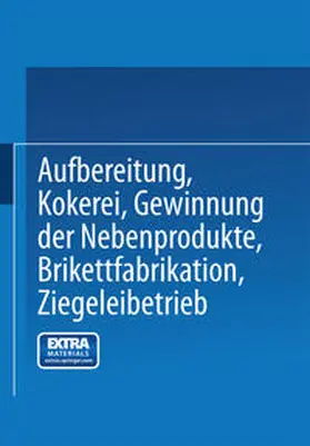  Aufbereitung, Kokerei, Gewinnung der Nebenprodukte, Brikettfabrikation, Ziegeleibetrieb | eBook | Sack Fachmedien
