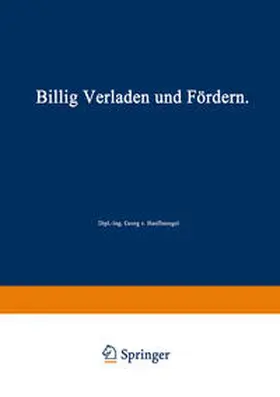 Hanffstengel | Billig Verladen und Fördern | E-Book | www.sack.de