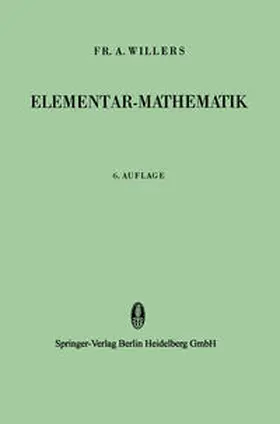 Willers |  Elementar-Mathematik | eBook | Sack Fachmedien