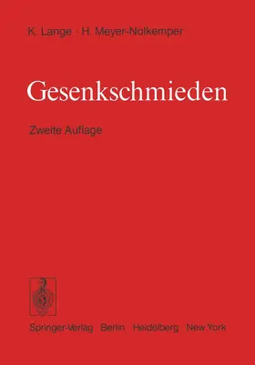 Lange / Meyer-Nolkemper |  Gesenkschmieden | Buch |  Sack Fachmedien