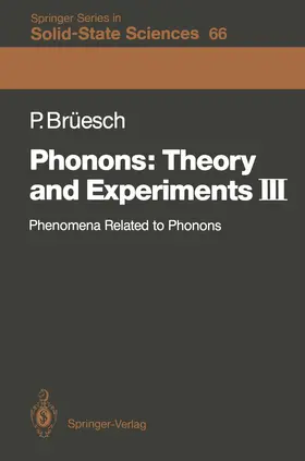 Brüesch |  Phonons: Theory and Experiments III | Buch |  Sack Fachmedien