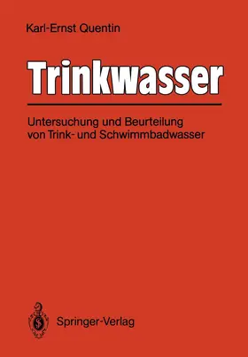Quentin | Trinkwasser | Buch | 978-3-642-52290-1 | www.sack.de