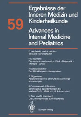  Advances in Internal Medicine and Pediatrics / Ergebnisse der Inneren Medizin und Kinderheilkunde | eBook | Sack Fachmedien