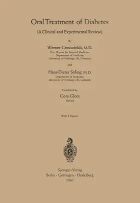 Creutzfeldt / Söling |  Oral Treatment of Diabetes | Buch |  Sack Fachmedien