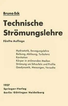 Eck |  Technische Strömungslehre | eBook | Sack Fachmedien
