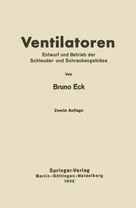 Eck |  Ventilatoren | eBook | Sack Fachmedien