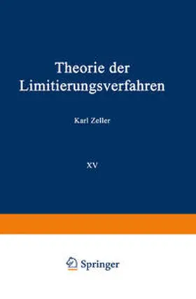 Zeller |  Theorie der Limitierungsverfahren | eBook | Sack Fachmedien
