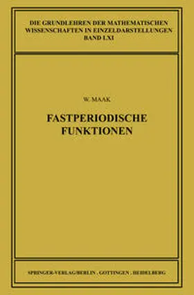 Maak |  Fastperiodische Funktionen | eBook | Sack Fachmedien