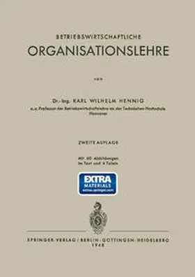 Hennig |  Betriebswirtschaftliche Organisationslehre | eBook | Sack Fachmedien