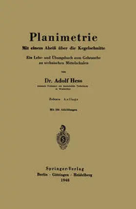 Hess |  Planimetrie | eBook | Sack Fachmedien