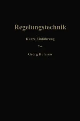 Hutarew |  Regelungstechnik | eBook | Sack Fachmedien