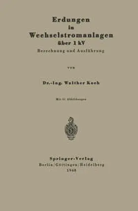 Koch |  Erdungen in Wechselstromanlagen über 1 kV | eBook | Sack Fachmedien
