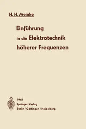 Meinke |  Einführung in die Elektrotechnik höherer Frequenzen | eBook | Sack Fachmedien