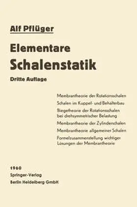 Pflüger |  Elementare Schalenstatik | eBook | Sack Fachmedien