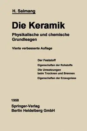 Salmang |  Die physikalischen und chemischen Grundlagen der Keramik | eBook | Sack Fachmedien