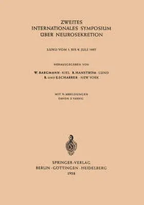 Bargmann / Hanström |  Zweites Internationales Symposium über Neurosekretion | eBook | Sack Fachmedien