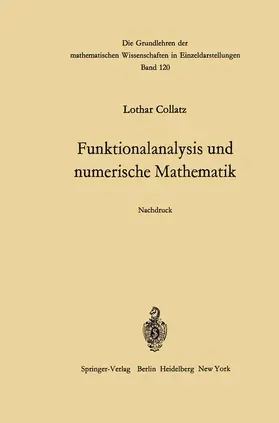 Collatz |  Funktionalanalysis und numerische Mathematik | Buch |  Sack Fachmedien