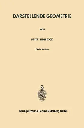 Rehbock |  Darstellende Geometrie | Buch |  Sack Fachmedien