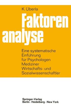 Überla | Faktorenanalyse | Buch | 978-3-642-53343-3 | sack.de