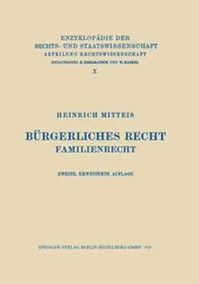 Mitteis |  Bürgerliches Recht | eBook | Sack Fachmedien