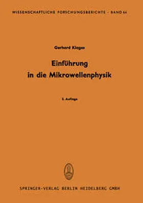 Klages | Einführung in die Mikrowellenphysik | E-Book | sack.de