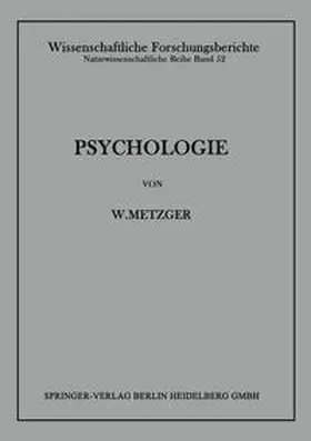 Metzger |  Psychologie | eBook | Sack Fachmedien