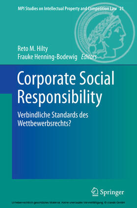 Hilty / Henning-Bodewig | Corporate Social Responsibility | E-Book | sack.de