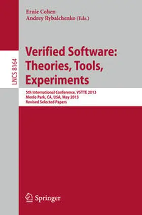 Cohen / Rybalchenko | Verified Software: Theorie, Tools, Experiments | E-Book | sack.de