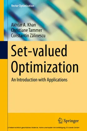 Khan / Tammer / Zalinescu |  Set-valued Optimization | eBook | Sack Fachmedien