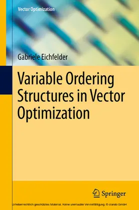 Eichfelder |  Variable Ordering Structures in Vector Optimization | eBook | Sack Fachmedien