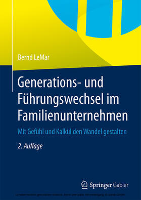 LeMar | Generations- und Führungswechsel im Familienunternehmen | E-Book | sack.de