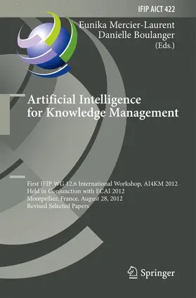 Boulanger / Mercier-Laurent |  Artificial Intelligence for Knowledge Management | Buch |  Sack Fachmedien