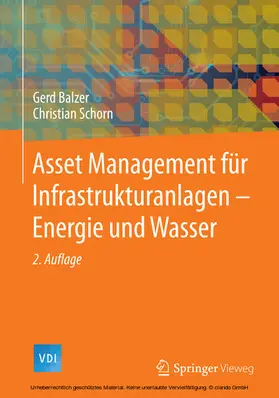 Balzer / Schorn |  Asset Management für Infrastrukturanlagen - Energie und Wasser | eBook | Sack Fachmedien
