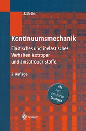 Betten |  Kontinuumsmechanik | eBook | Sack Fachmedien
