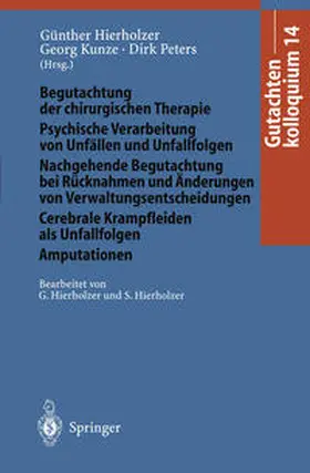 Hierholzer / Kunze / Peters |  Gutachtenkolloquium 14 | eBook | Sack Fachmedien