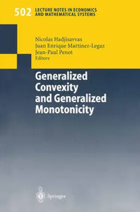 Hadjisavvas / Martinez-Legaz / Penot |  Generalized Convexity and Generalized Monotonicity | eBook | Sack Fachmedien