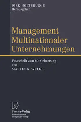 Holtbrügge | Management Multinationaler Unternehmungen | E-Book | www.sack.de