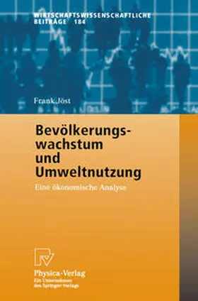 Jöst | Bevölkerungswachstum und Umweltnutzung | E-Book | www.sack.de