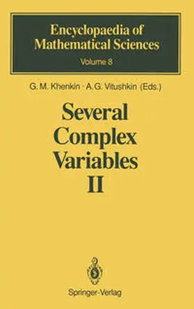 Khenkin / Vitushkin | Several Complex Variables II | E-Book | www.sack.de