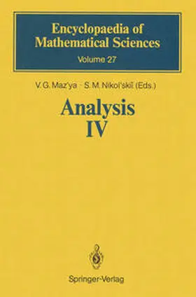 Maz'ya / Nikol'skii |  Analysis IV | eBook | Sack Fachmedien