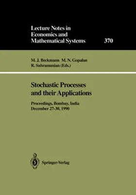 Beckmann / Gopalan / Subramanian |  Stochastic Processes and their Applications | eBook | Sack Fachmedien