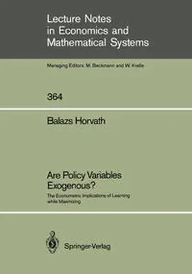 Horvath | Are Policy Variables Exogenous? | E-Book | sack.de