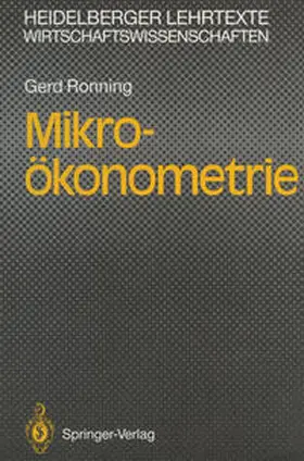Ronning | Mikro-ökonometrie | E-Book | sack.de