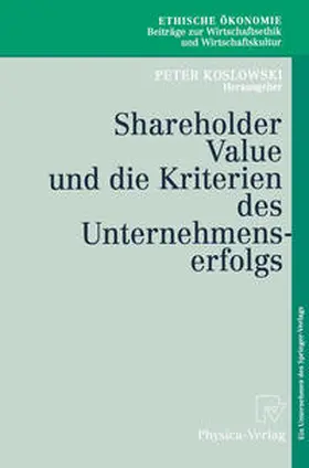 Koslowski | Shareholder Value und die Kriterien des Unternehmenserfolgs | E-Book | www.sack.de
