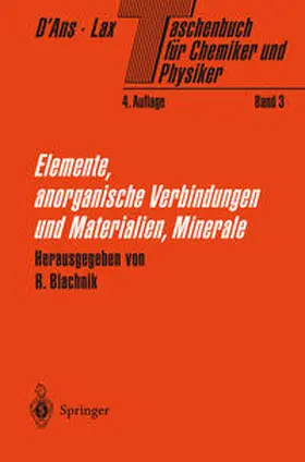 Blachnik / D'Ans / Lax |  Taschenbuch für Chemiker und Physiker | eBook | Sack Fachmedien