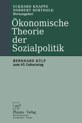 Knappe / Berthold | Ökonomische Theorie der Sozialpolitik | E-Book | www.sack.de