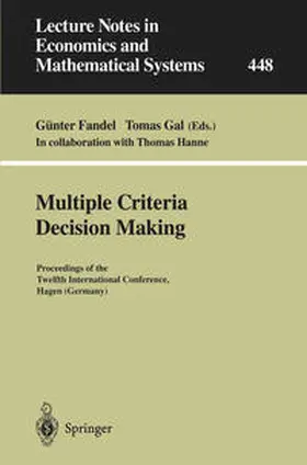 Fandel / Gal |  Multiple Criteria Decision Making | eBook | Sack Fachmedien