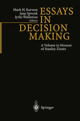 Mark / Spronk / Wallenius |  Essays In Decision Making | eBook | Sack Fachmedien